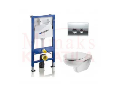 SET GEBERIT UGRADNI 458.112.21.1 + HROM TIPKA + WC SOLJA SA DASKOM 