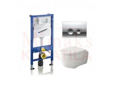SET GEBERIT UGRADNI 458.112.21.1 + HROM TIPKA + WC SOLJA BOCCHI SA DASKOM 