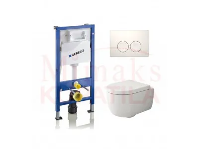 SET GEBERIT UGRADNI 458.112.21.1 + HROM TIPKA + WC SOLJA BOCCHI SA DASKOM 