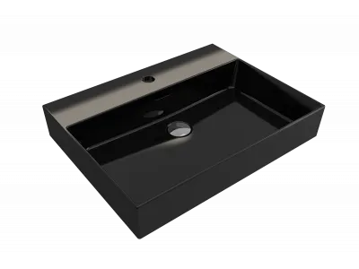 BOCCHI MILANO 60 CM SA RUPOM LAVABO SJAJNA CRNA 1376-005-0126 