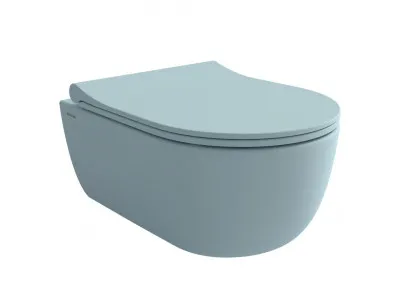 BOCCHI V-TONDO RIMLESS KONZOLNA SOLJA SA DASKOM MAT PLAVA 1417-029-0129 
