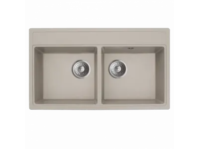 Milo Granitna sudopera MILO METRO 76x44 Pure sand sa sifonom dupla MET.P.2KBO 