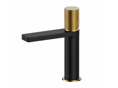 Cop Baterija za lavabo COPEN NOOK GRIP mat crna / bruseno zlato C-01-102MB/BTG 