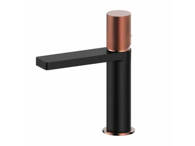 Cop Baterija za lavabo COPEN NOOK GRIP mat crna / rose gold C-01-102MB/RG 