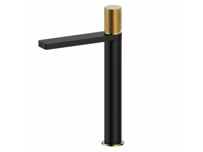 Cop Baterija za lavabo visoka COPEN NOOK GRIP mrt crna / bruseno zlato C-01-103MB/BTG 