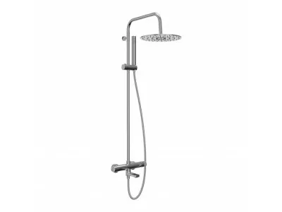 Cop Baterija i usponski tus sa izlivom COPEN NOOK hrom okrugli set C-01-110CR 