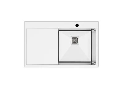 Lav sudopera AS 3326 -  HAND MADE 780x510x230 mm Debljina lima: 1.2 mm Korito može biti levo ili desno sa sifonom 