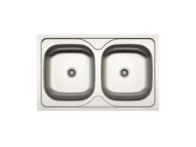Lav sudopera BL AS 114 790x500x180 mm Debljina lima: 0.8mm bez sifona 