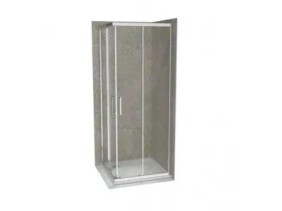 COPEN Tus kabina  ATLAS PRO 800x800x1950 hrom, staklo 6mm providno C-02-43K800 