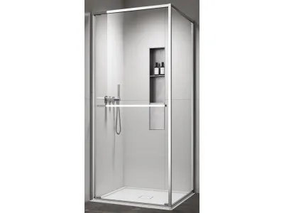 COPEN Tus kabina  ATLAS PRO 1V 900x900x2000 hrom, staklo 6mm providno C-02-43K9001V 