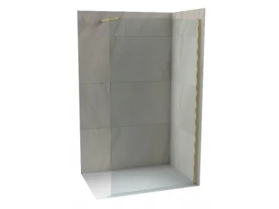 COPEN Walk-in  MONTE 1200x2000 8mm staklo, brushed gold C-02-S120BG 