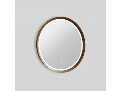 COPEN Ogledalo fi600 sa alu ramom 56,5mm LED zlatno C-06-100G 