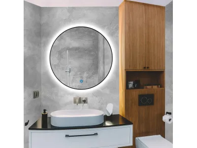 Vu LED Ogledalo Thea Black Sand fi60cm 