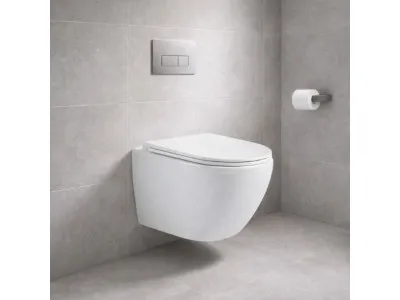 Wc solja MILE TORNADO konzolna bela sa slim wc daskom 