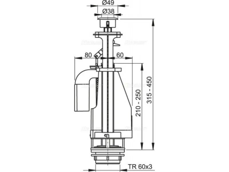 ALCA ZVONO ZA MONOBLOK DUO A08 