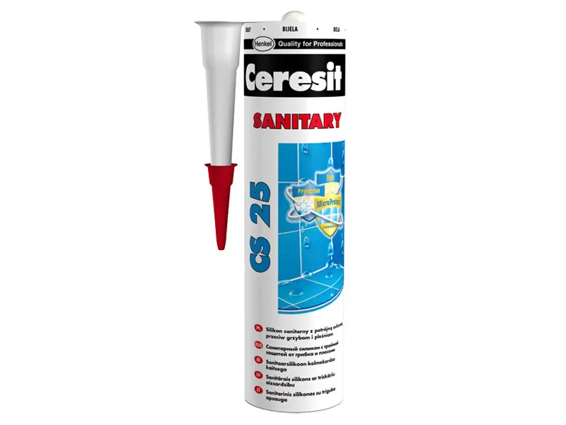 CERESIT SILIKON SANITARNI CS25 - beli 