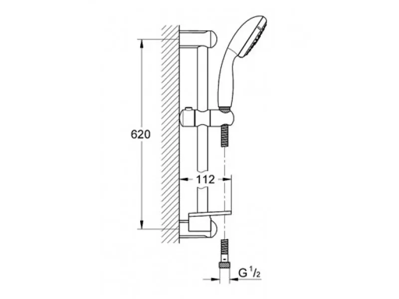 GROHE KLIZNA SIPKA 27927000 