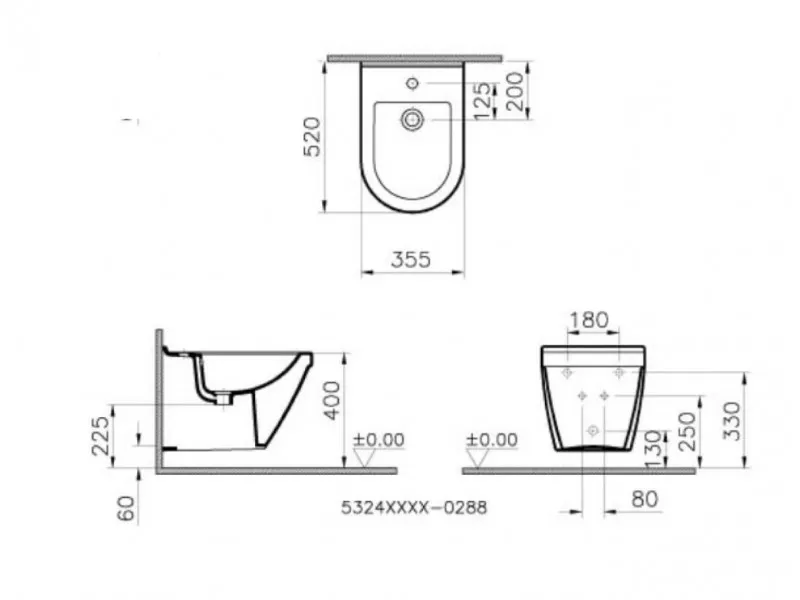 VITRA BIDE S50 KONZOLNI SVS47 