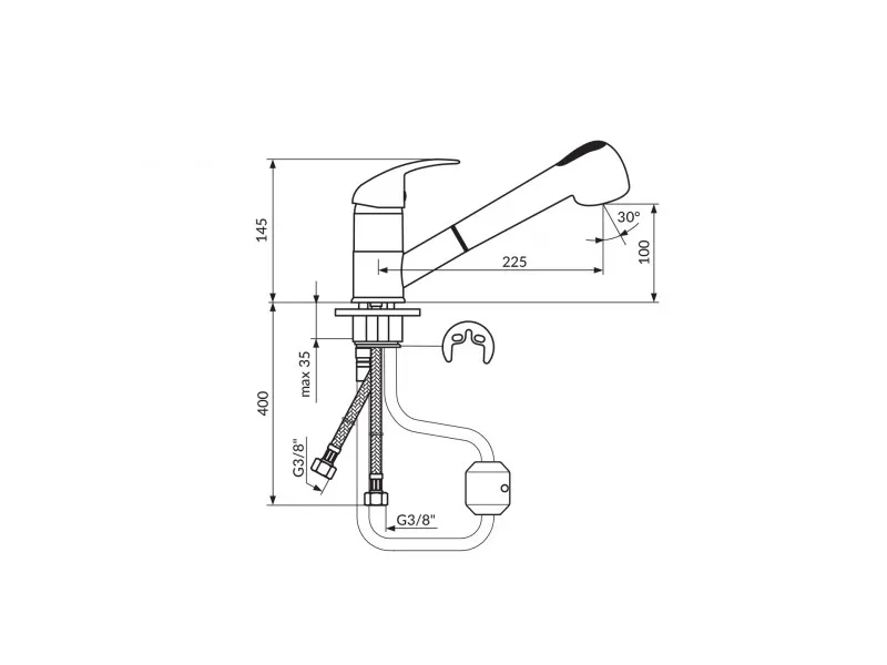 Rosan King Frizerska Betrija Sa 2 Cevi J385001 