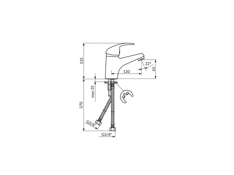 Rosan King Baterija Za Lavabo J301001 