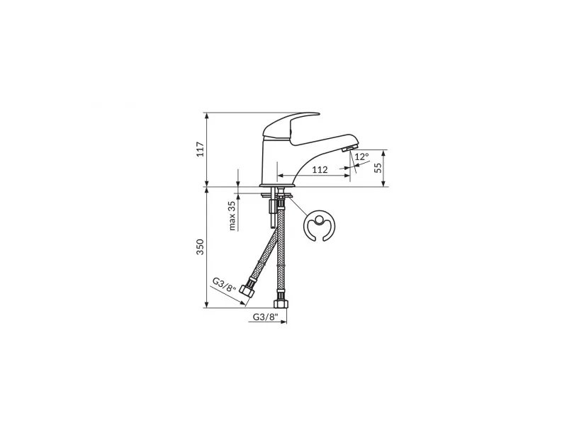 Rosan Perla Baterija Za Lavabo Jp301001 