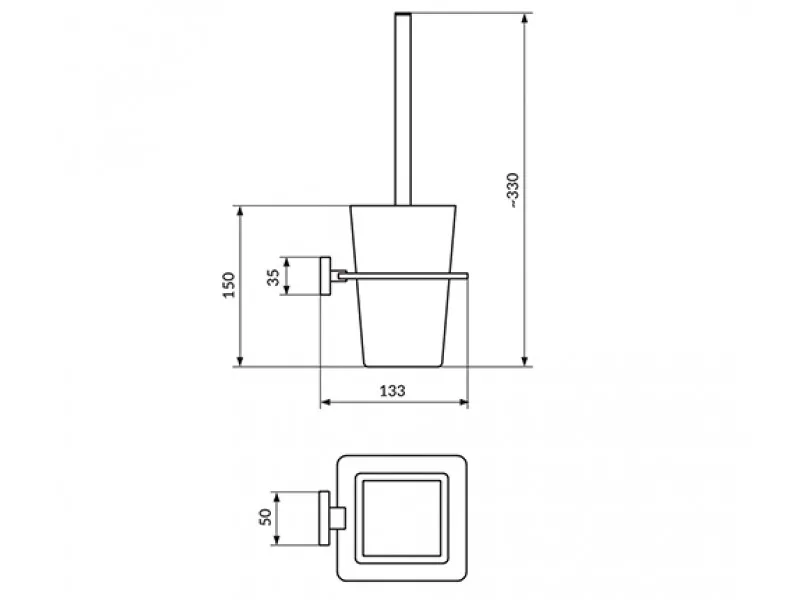 Rosan Quadro Drzac Wc Cetke - Jq908 