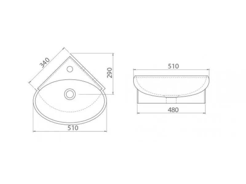 TURKUAZ LAVABO 45X45 MINI 002000 