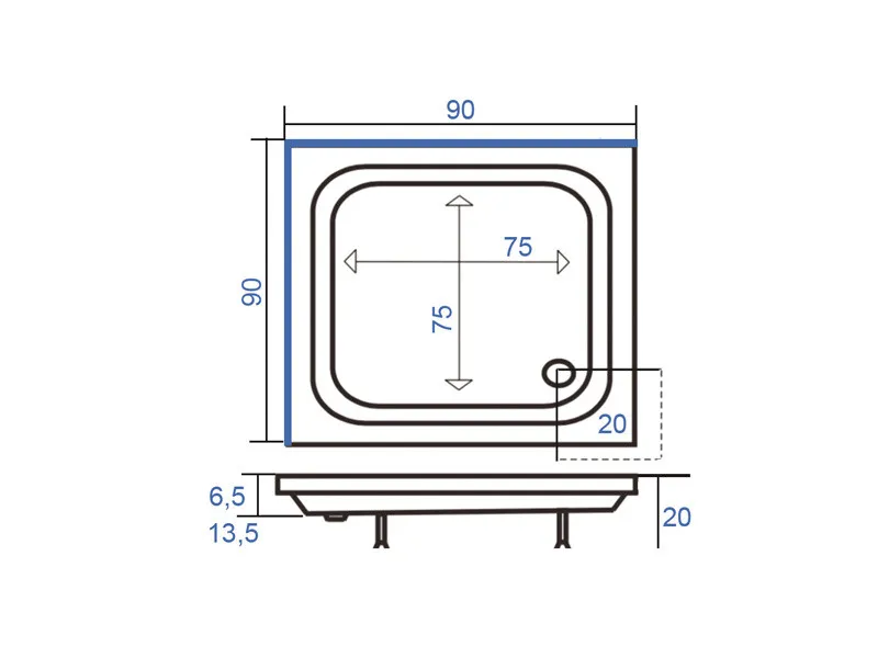 LINNI TUS KADA 90X90 KASHMIR skidajuca obloga 