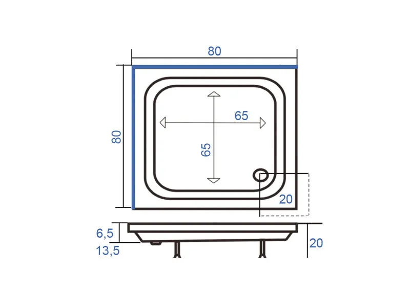 LINNI TUS KADA 80X80 KASHMIR skidajuca obloga 