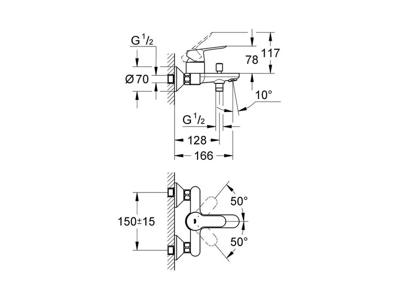 GROHE BAUEDGE KADA 23334000 