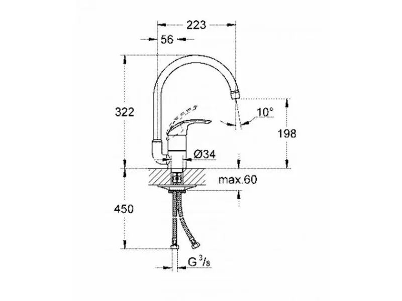 GROHE EUROSMART SUDOPERA G 33202001 