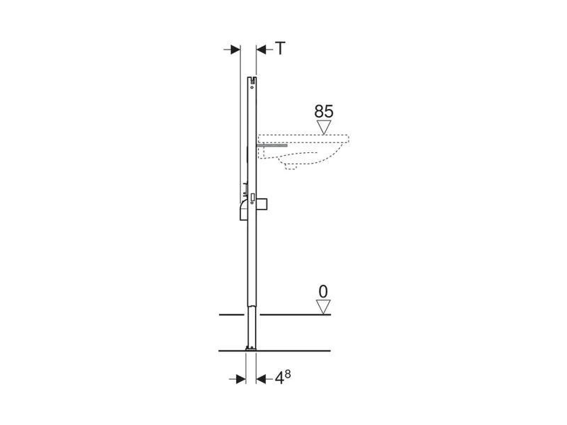 GEBERIT UGRADNI ELEMENT DUOFIX ZA LAVABO 111.471.00.1 