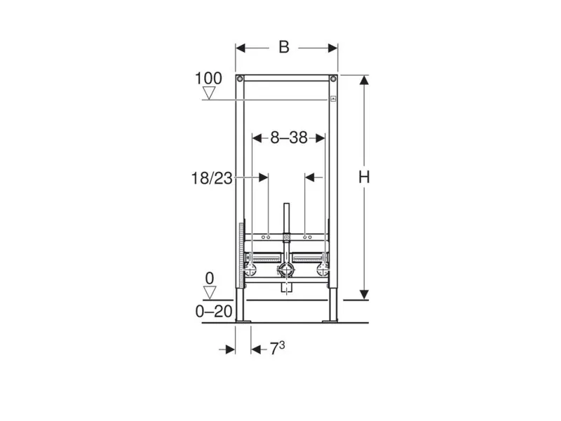 GEBERIT UGRADNI ELEMENT DUOFIKS ZA BIDE 111.516.00.1 