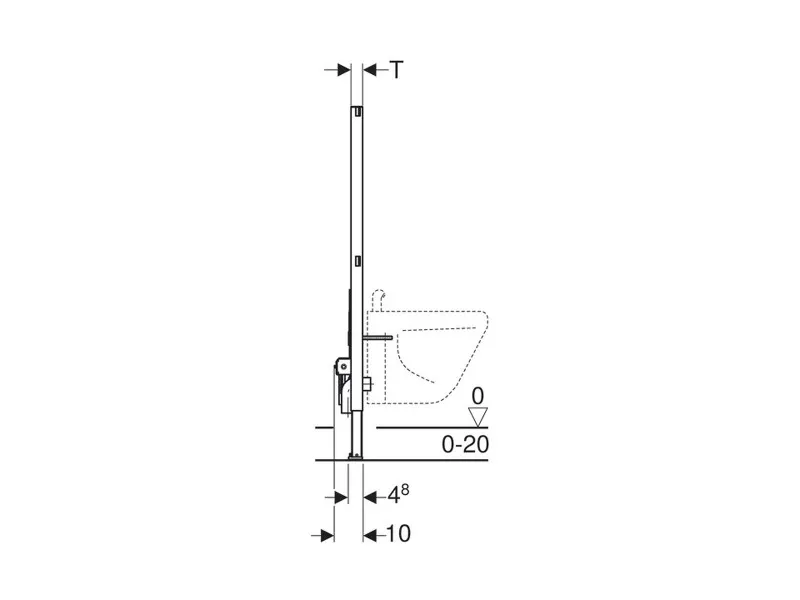 GEBERIT UGRADNI ELEMENT DUOFIKS ZA BIDE 111.516.00.1 