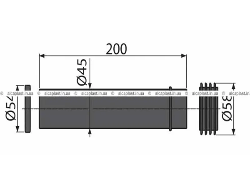 ALCA CEV PRIKLJUCAK ZA WC SOLJA M901 