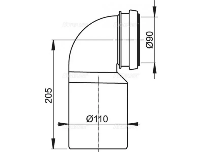 ALCA CEV KOLENO ODVOD M906 