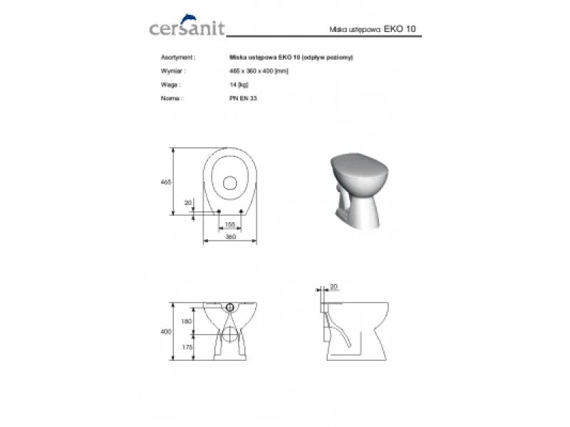 CERSANIT ROMA WC SOLJA BALTIK K07-015 