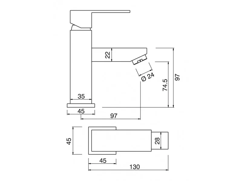 MINOTTI QUADRA SLAVINA ZA LAVABO 1112 