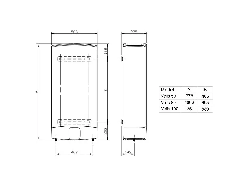 ARISTON 80L VELIS EVO 