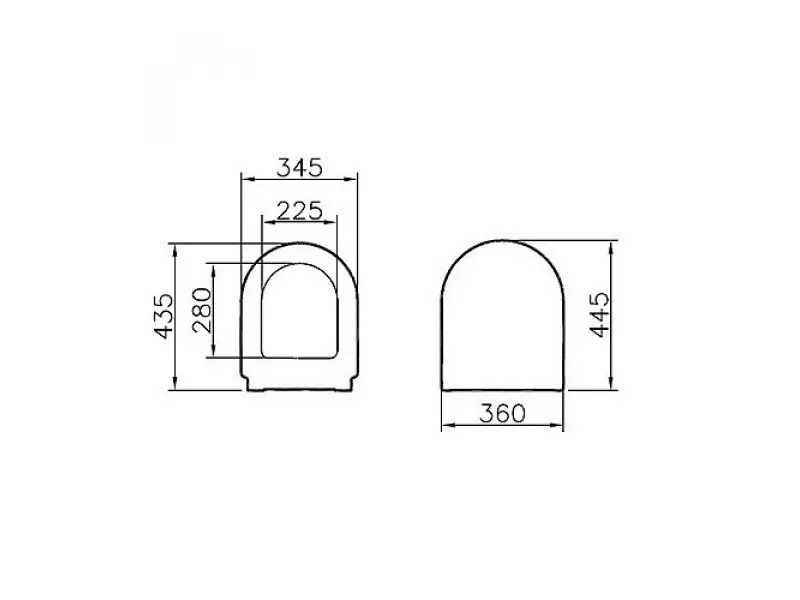 VITRA WC DASKA S50 DUROPLAST 72-003-301 