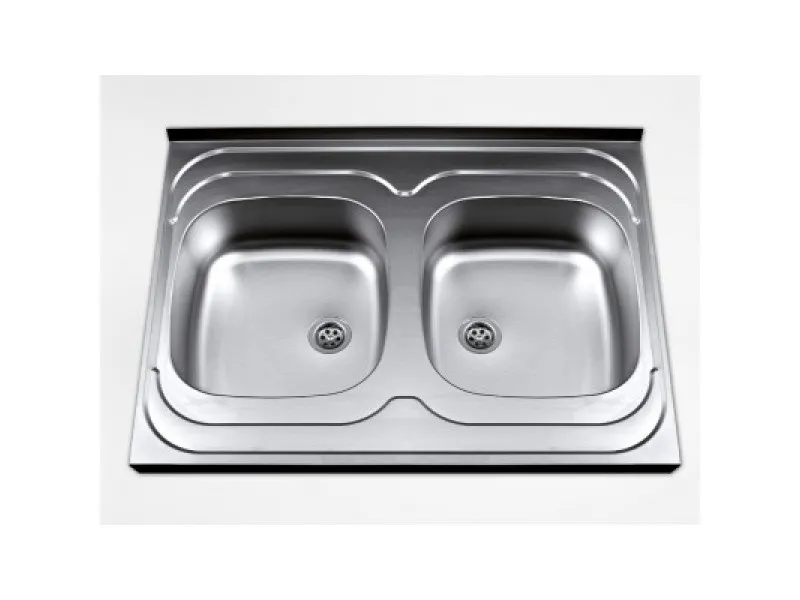 Dvodelna inox sudopera, fi 60 800 x 600 058774 