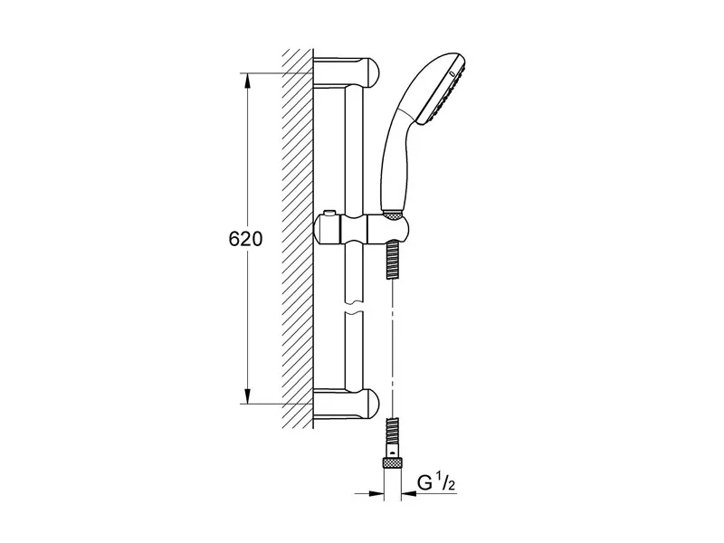 GROHE TUS SET NEW TEMPESTA 100L 27924000 