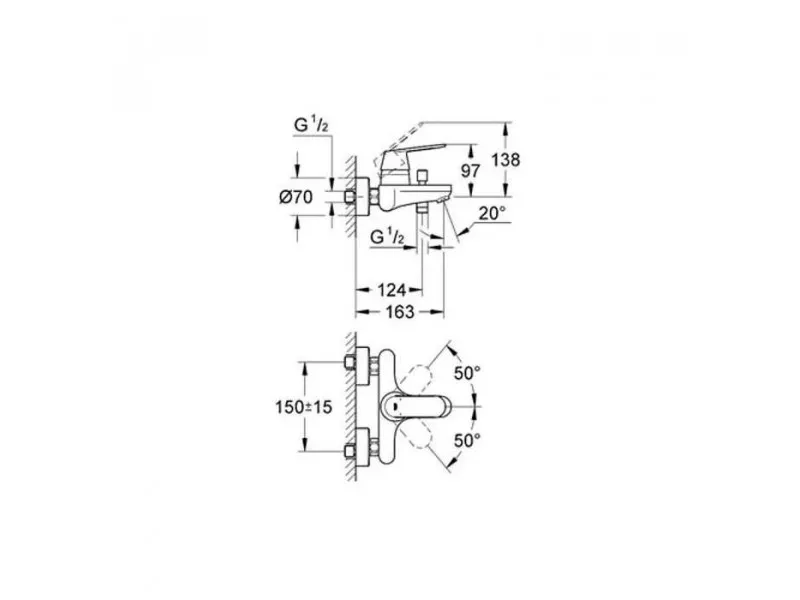 GROHE EUROSMART COSMOPOLITAN KADA 32831000 