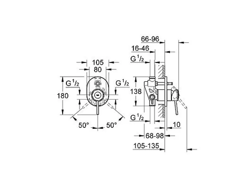GROHE BAUCLASSIC KADA UGRADNA 29047000 