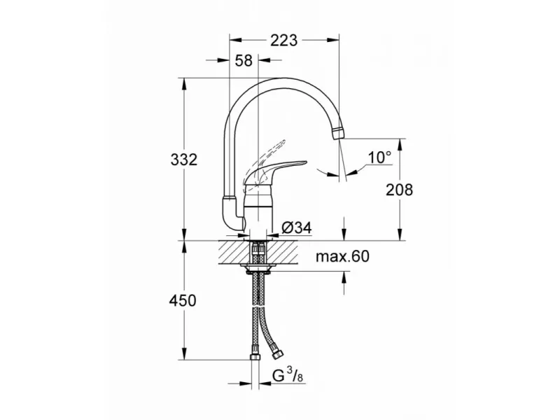 GROHE EUROSMART SUDOPERA 33202002 