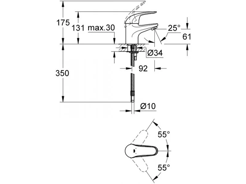 GROHE EUROECO LAVABO 32732000 32732000 