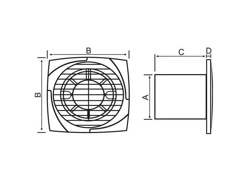 VENTILATOR MTG A100-K ANTRACIT19621 