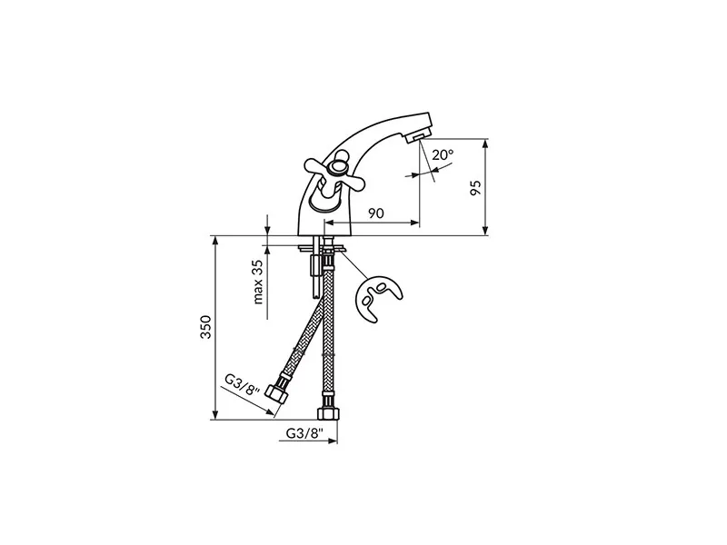 Rosan Nostalgija Lavabo Nk21101 