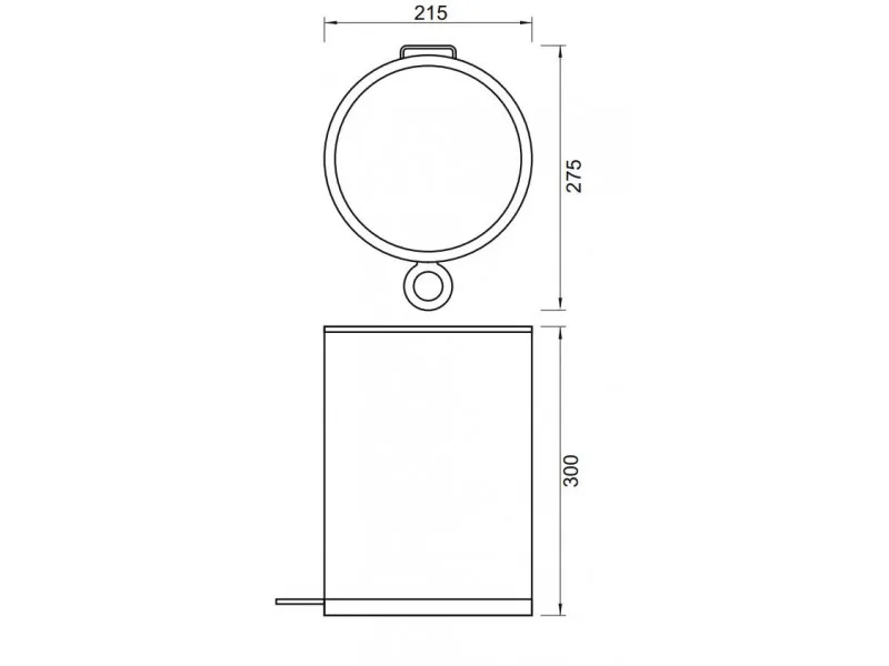 Copen Kanta 6L Bela,Soft Close Poklopac C-07-006-Wo 