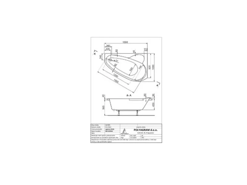 POLY KADA RIO LEVA 160X105 KOMPLET 